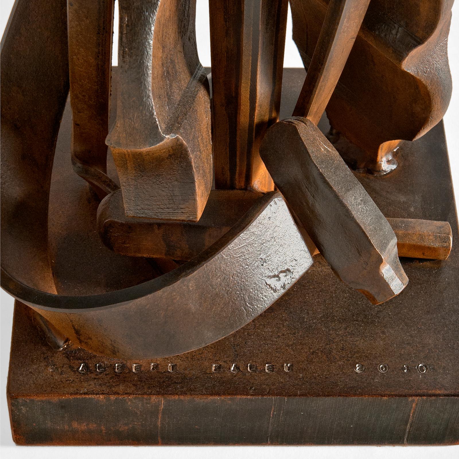 Steel Transient Reference Sculpture by Albert Paley For Sale