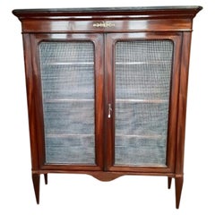 Transition Display Cabinet in Restored Mahogany Veneer