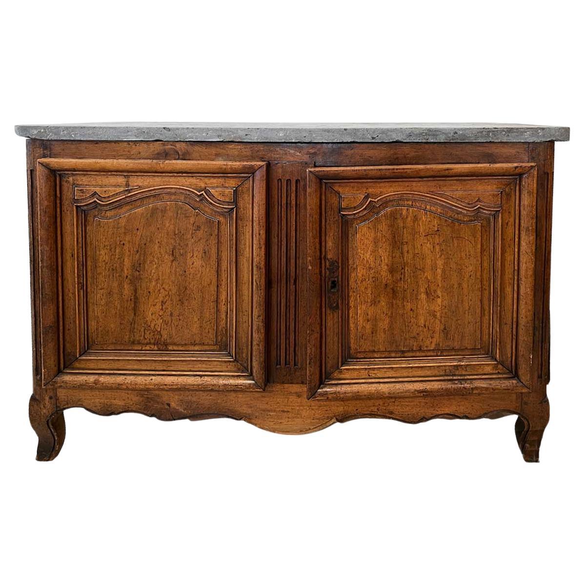 Transition Louis XIV Buffet with Ardoise Marble Top For Sale