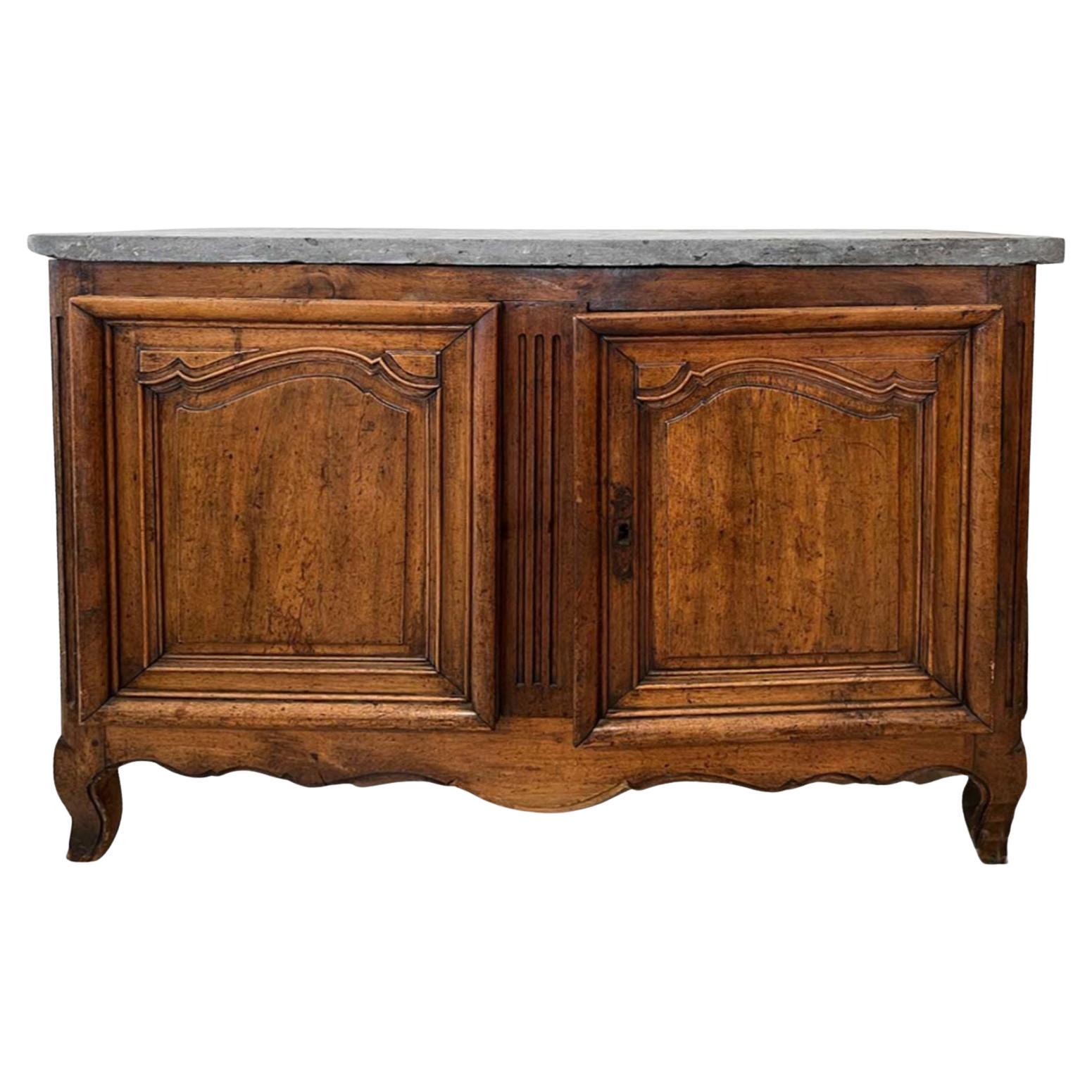 Buffet di transizione Luigi XIV con piano in marmo Ardoise in vendita