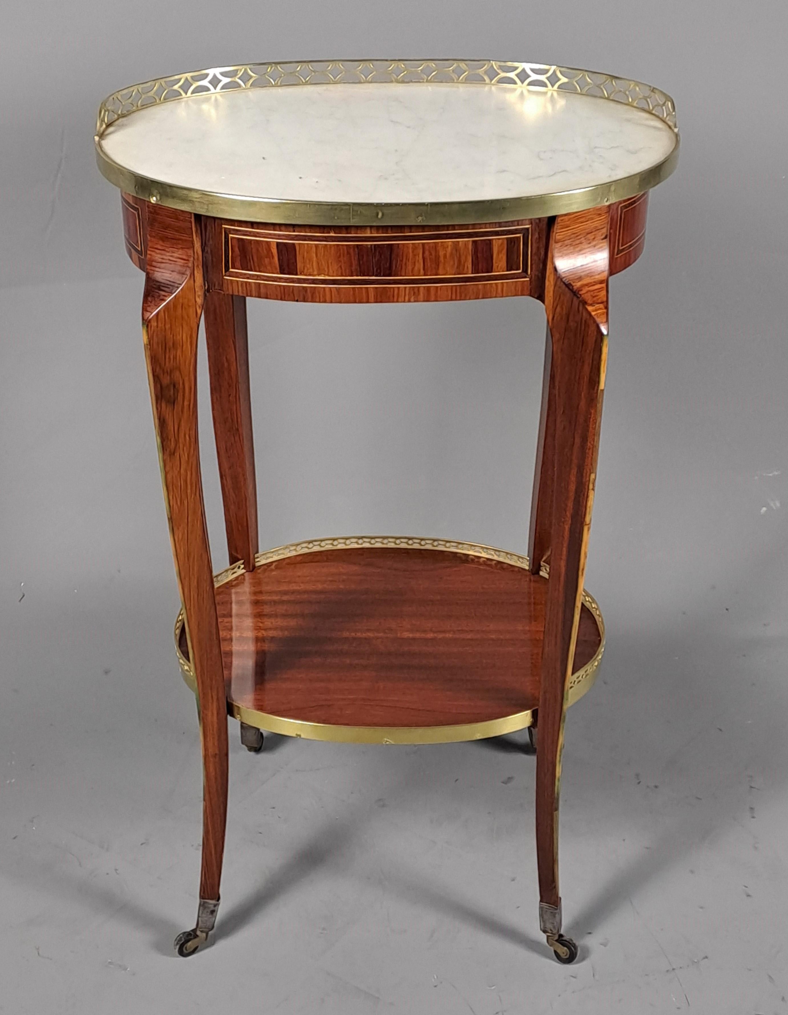 Table de salon d'époque Transition estampillée Lapie et poinçonnée par la ROOMS Bon état - En vente à BARSAC, FR