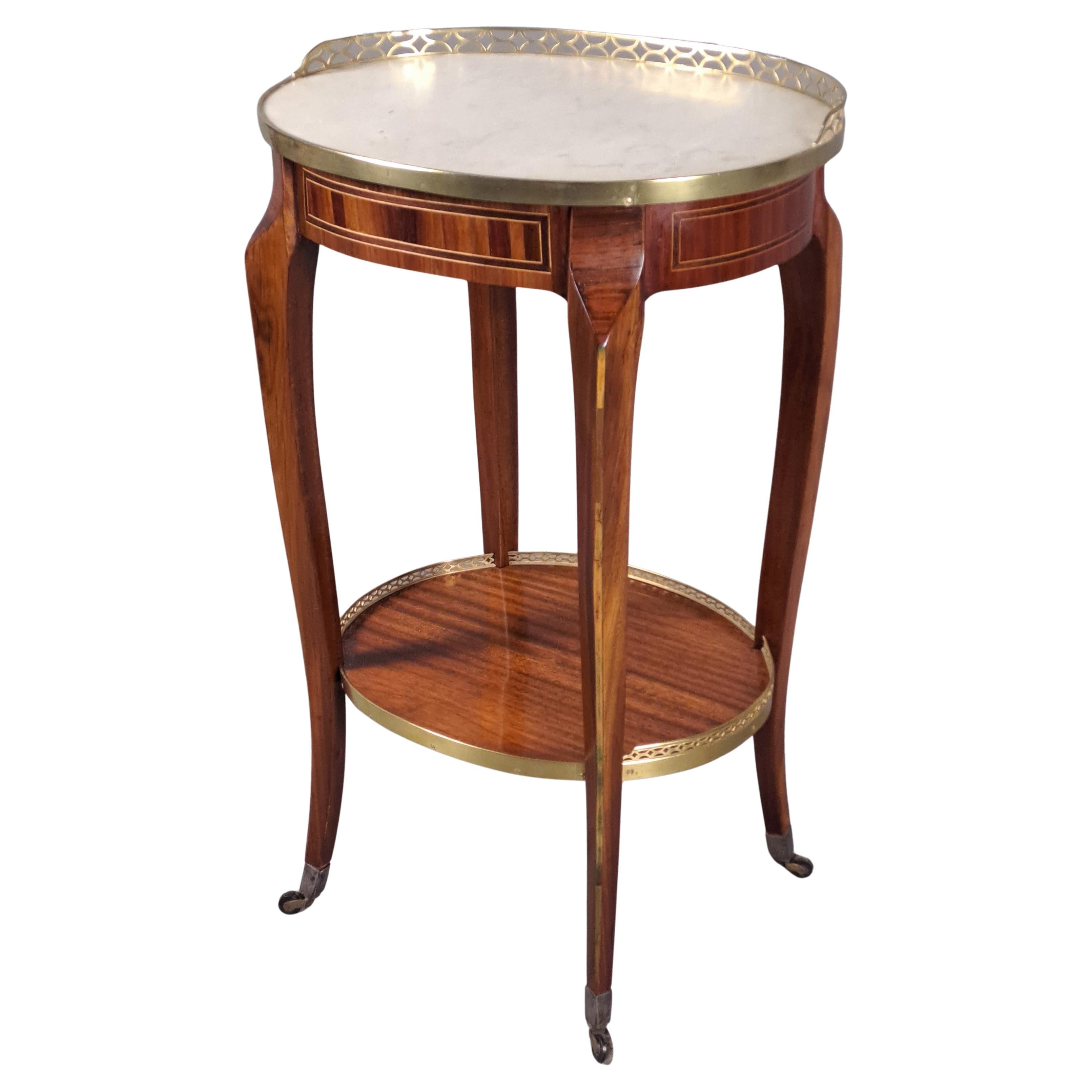 Table de salon d'époque Transition estampillée Lapie et poinçonnée par la ROOMS en vente