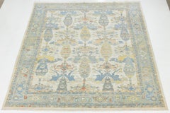 Transitional Aesthetic Modern Sultanabad Rug – Hand-Knotted Wool – Muted Ivory