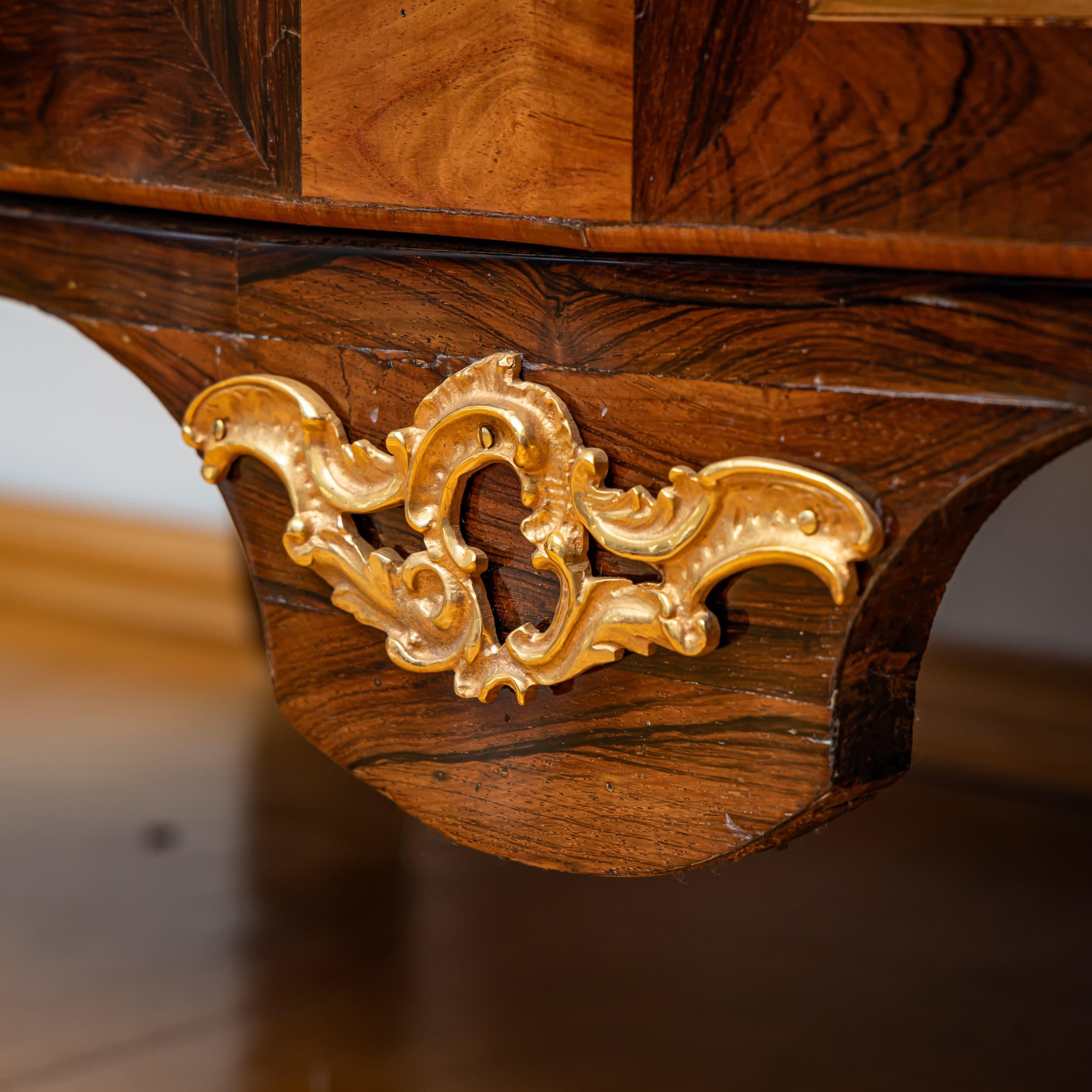 Bronze Transitional Commode, France, Second Half of the 18th Century For Sale