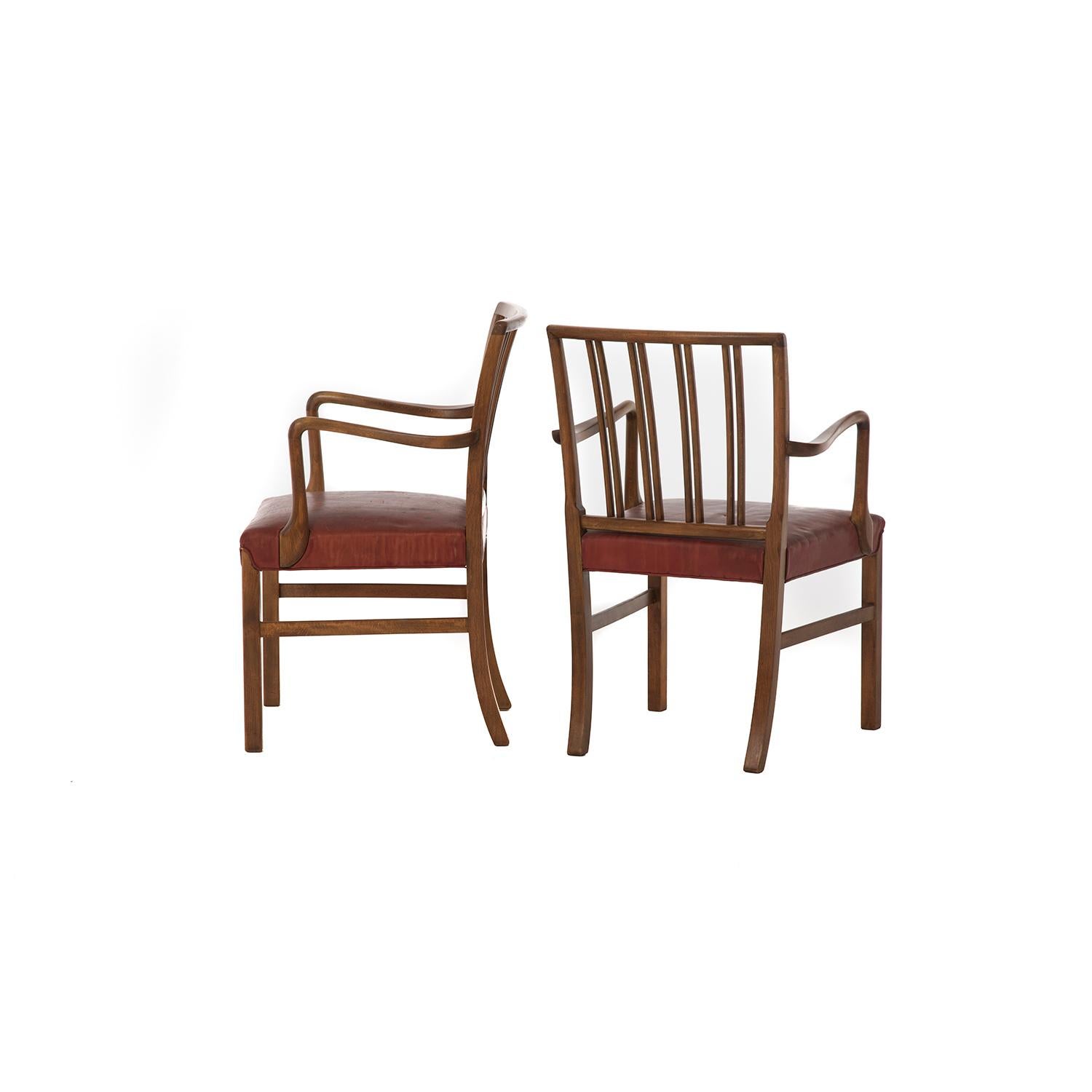 Transitional Danish Modern Occasional Chair by Ole Wanscher 3
