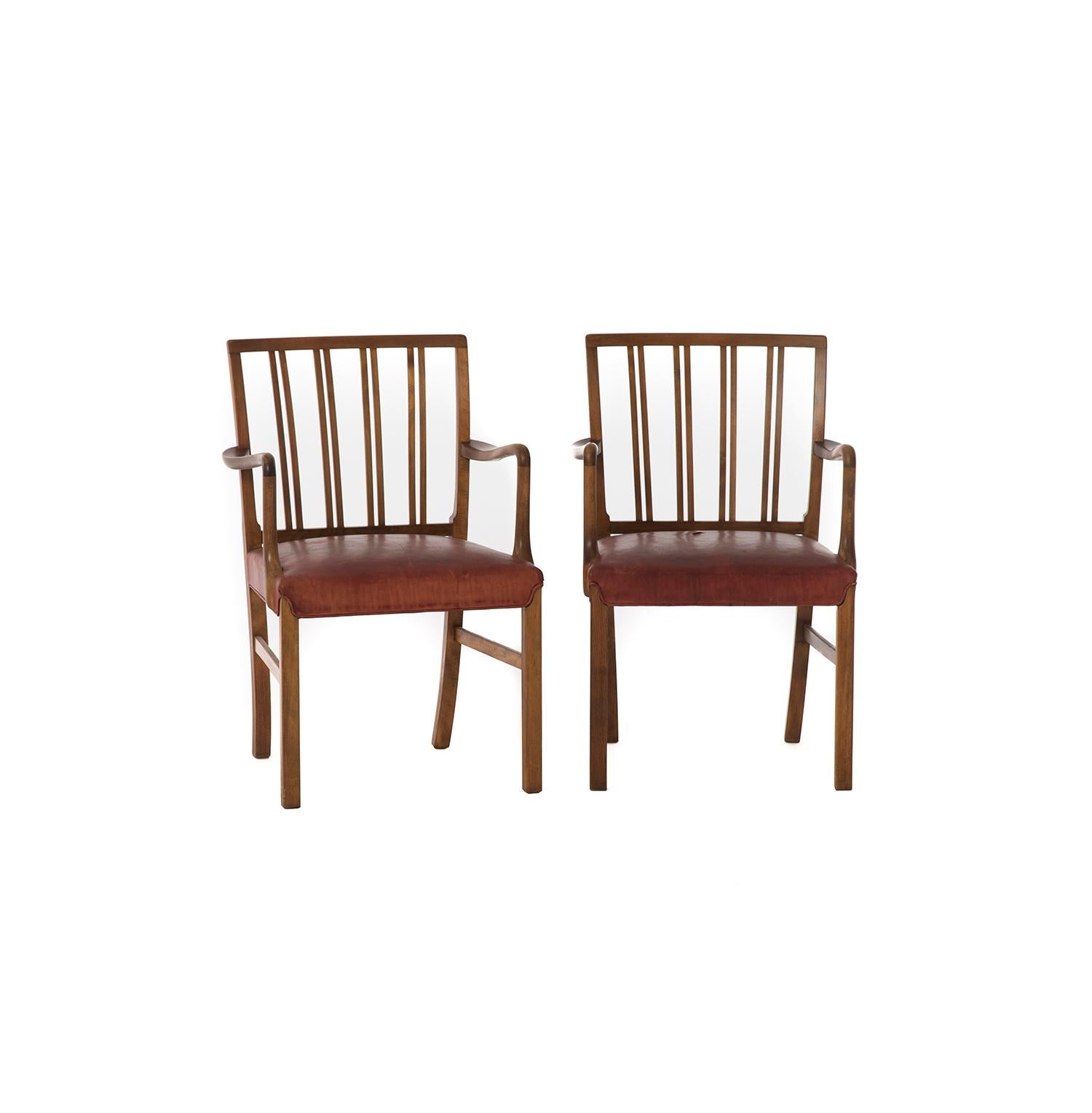 Transitional Danish Modern Occasional Chair by Ole Wanscher 1