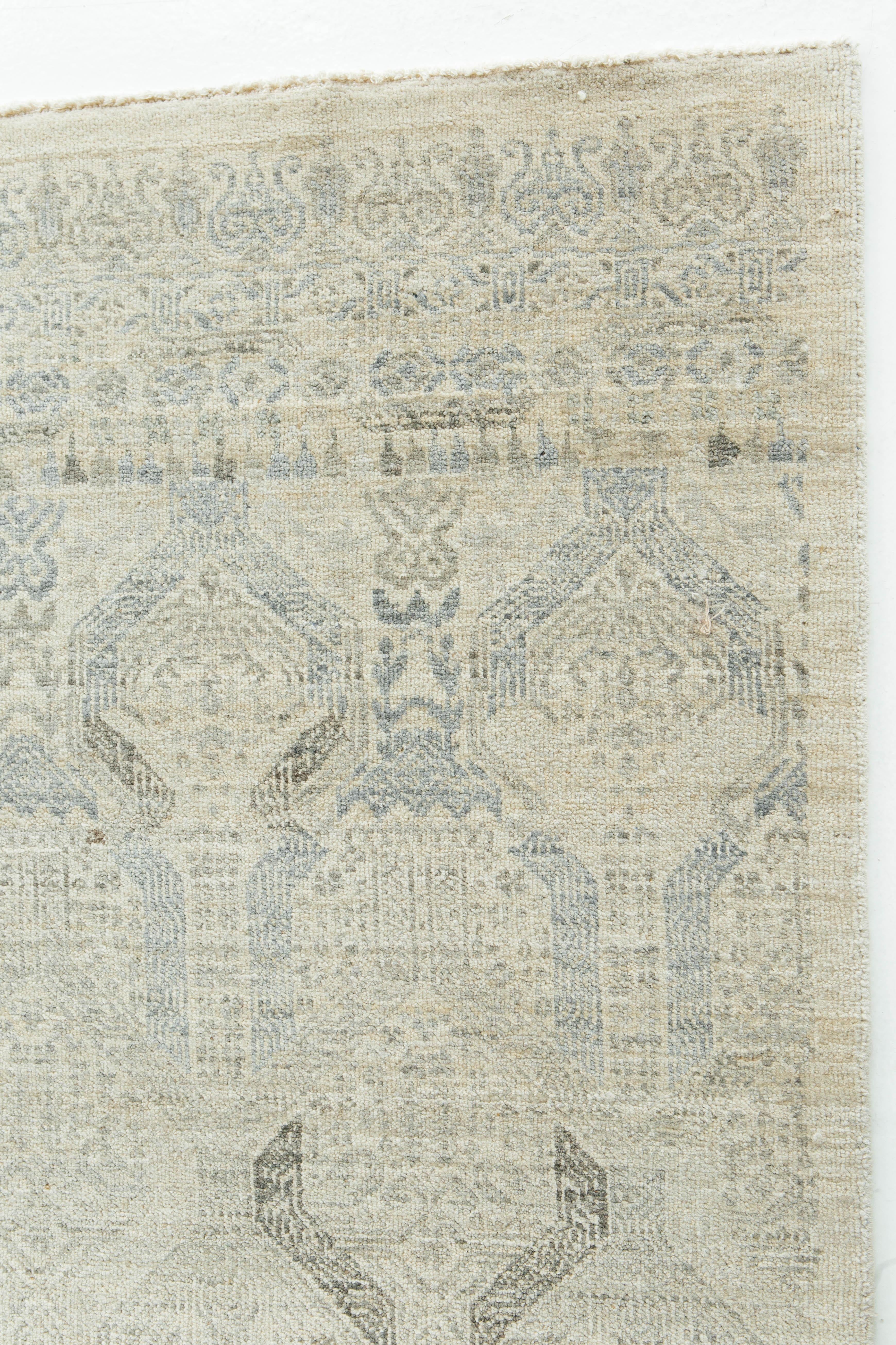 This unique transitional design from the Allure Collection is the epitome of elegance and refinement. Dixon is a wool pile weave that intricately weaves ivory, gray, and pale blues, and charcoal to perfection.


Rug number 25627
Size: 9' 1