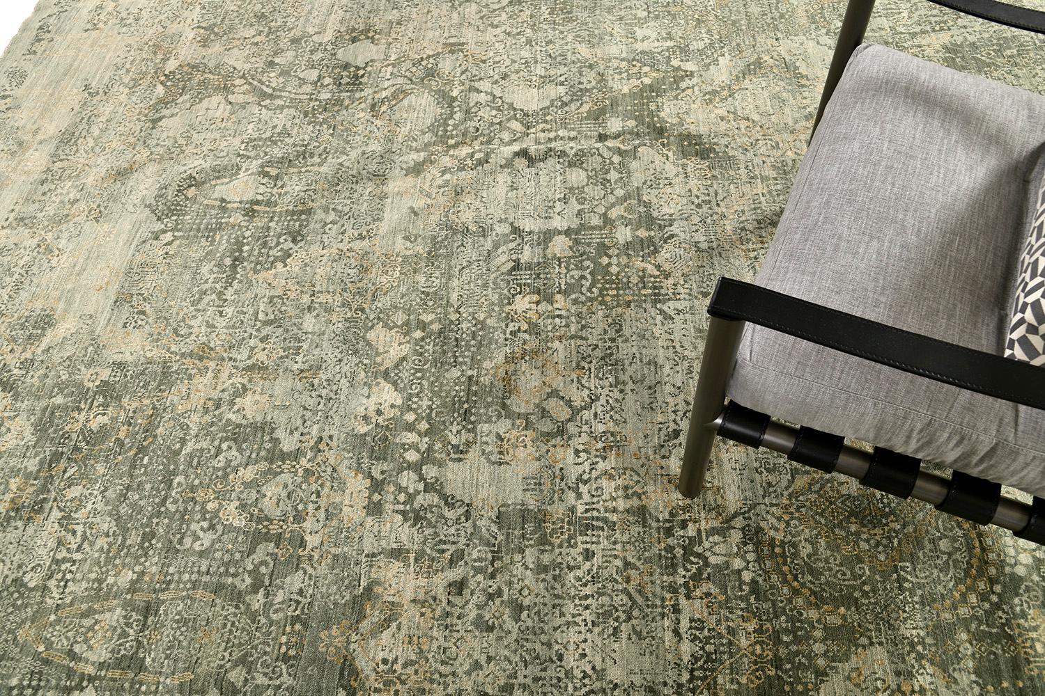 Transitional Design Teppich Allure Fiore (Indisch) im Angebot