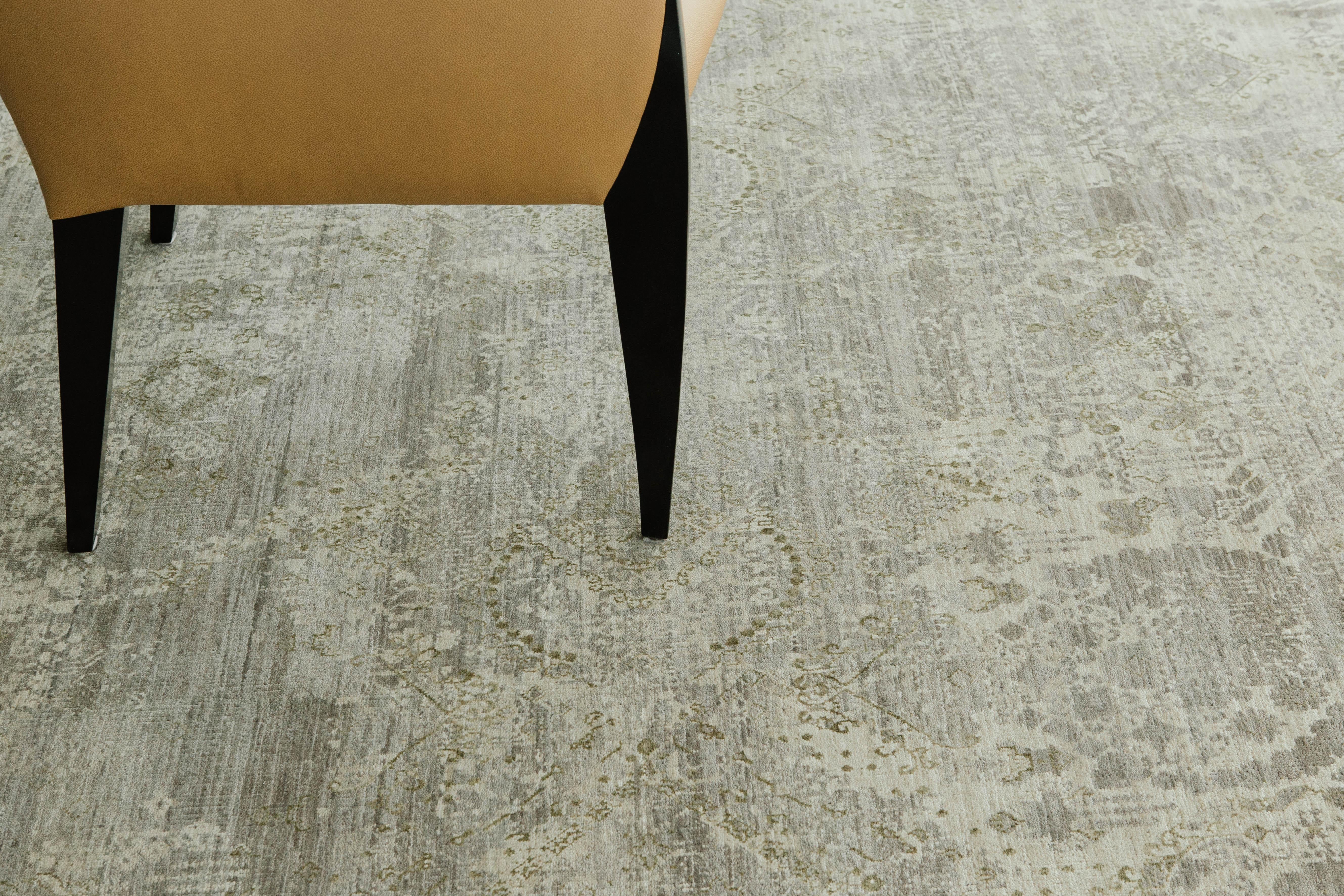Transitional Design Teppich Allure Fiore (Indisch) im Angebot