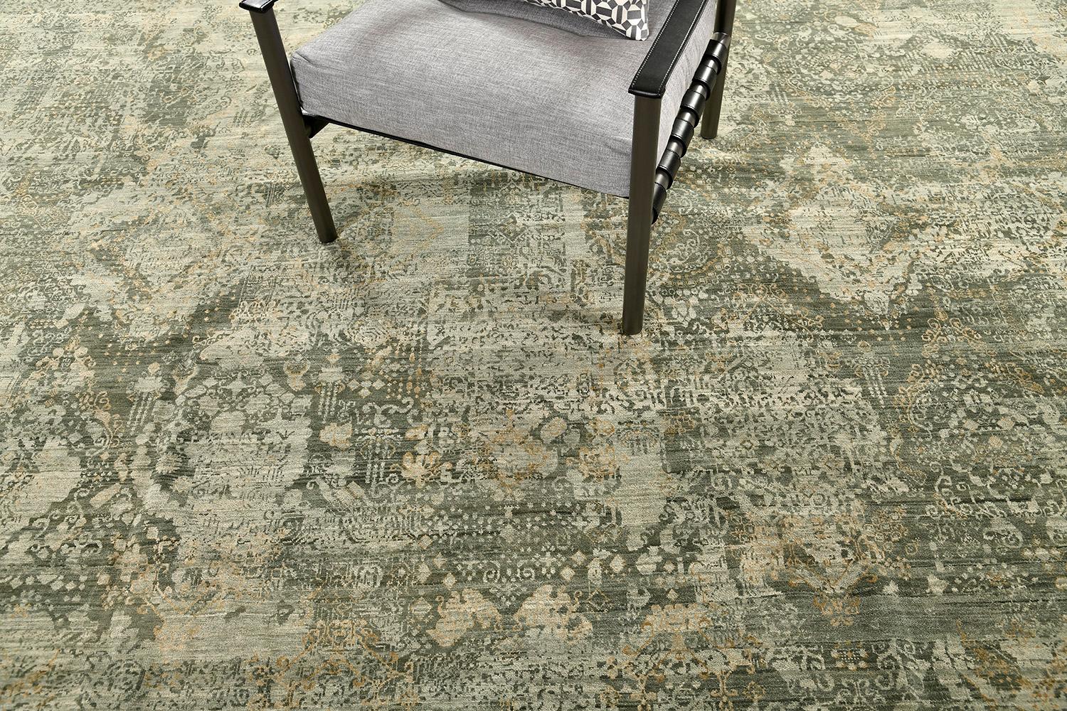 Transitional Design Teppich Allure Fiore (Wolle) im Angebot