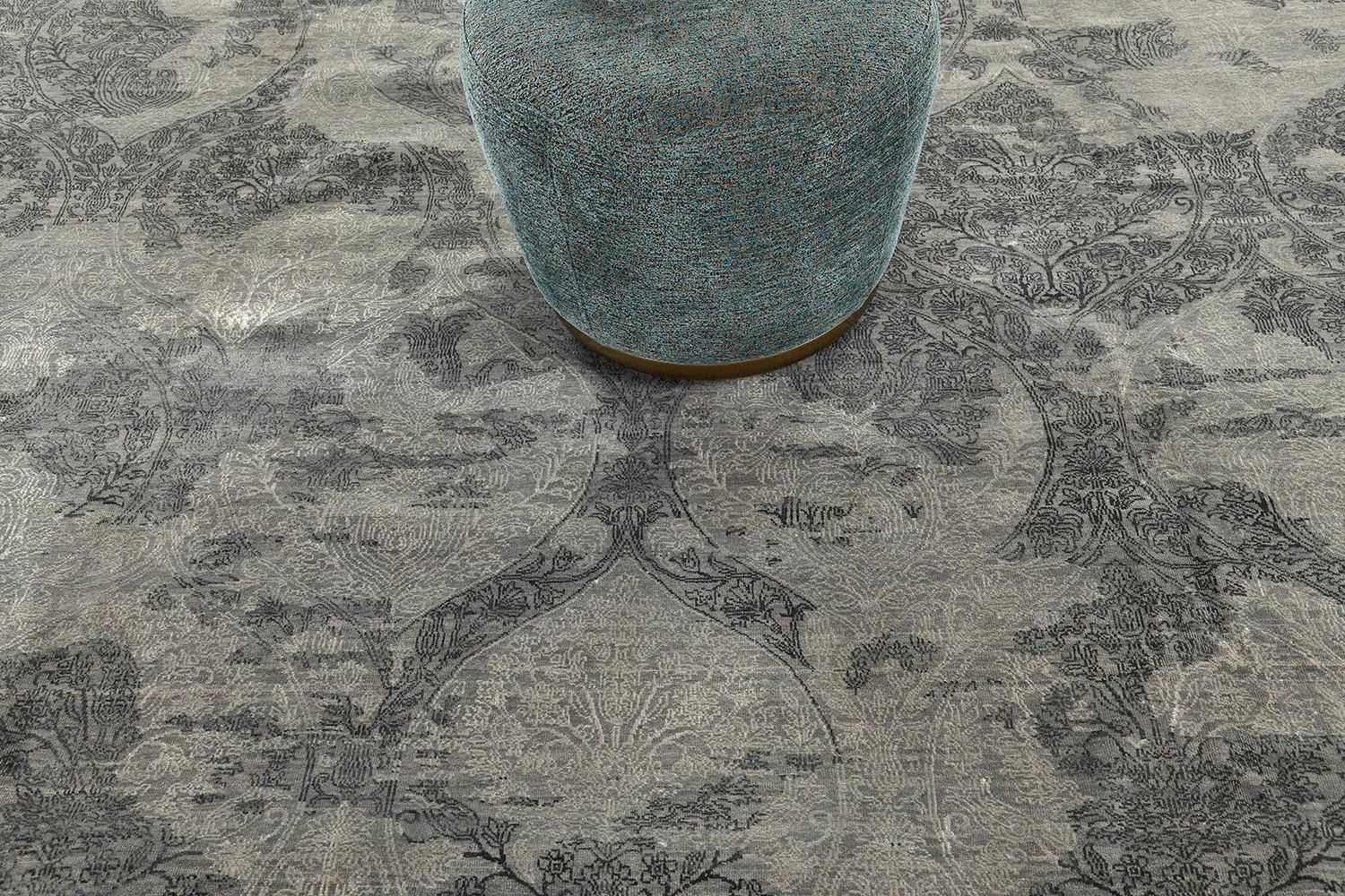 Contemporary Transitional Design Rug Allure Fortage For Sale
