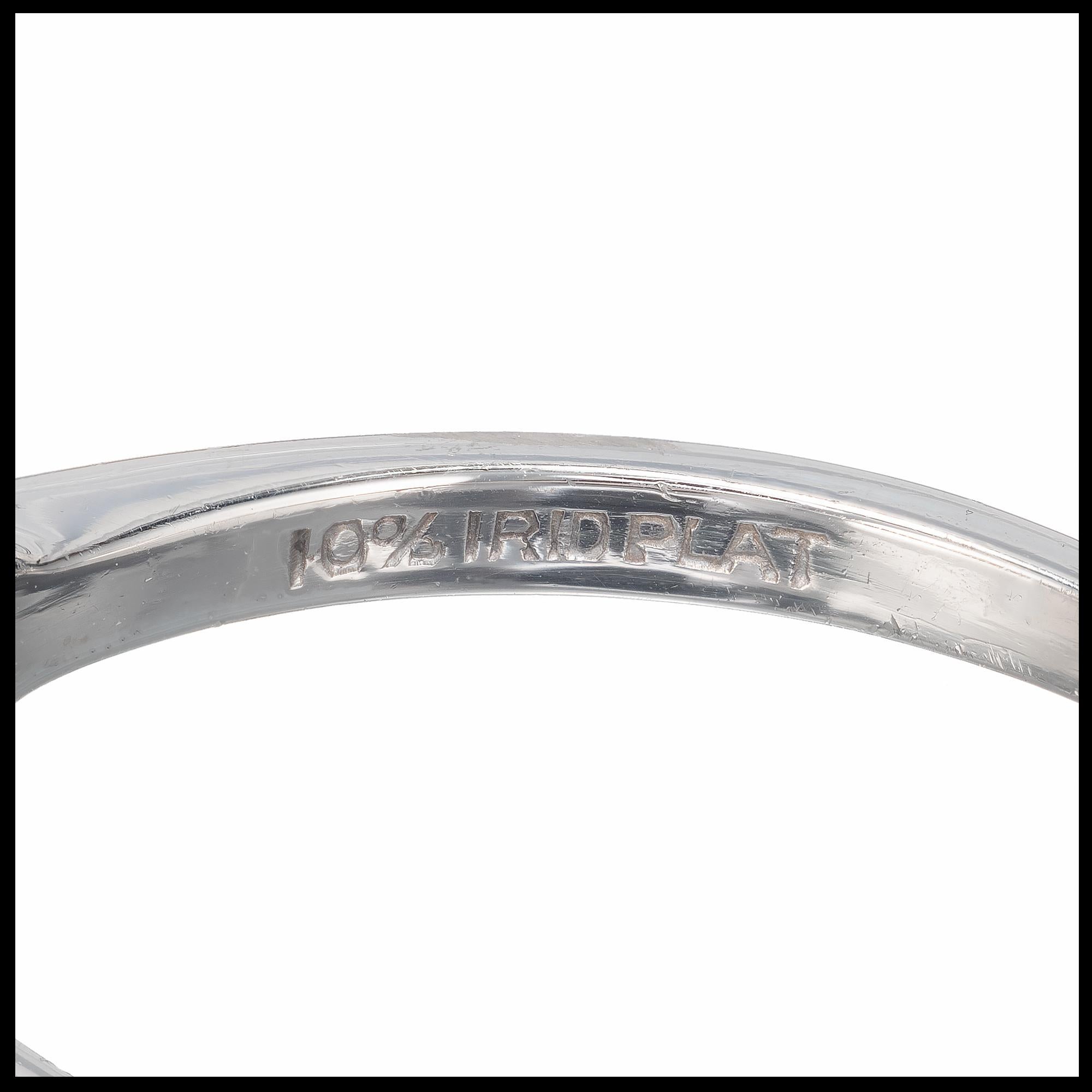 EGL Certified 1.03 Carat Transitional Diamond Platinum Engagement Ring For Sale 3