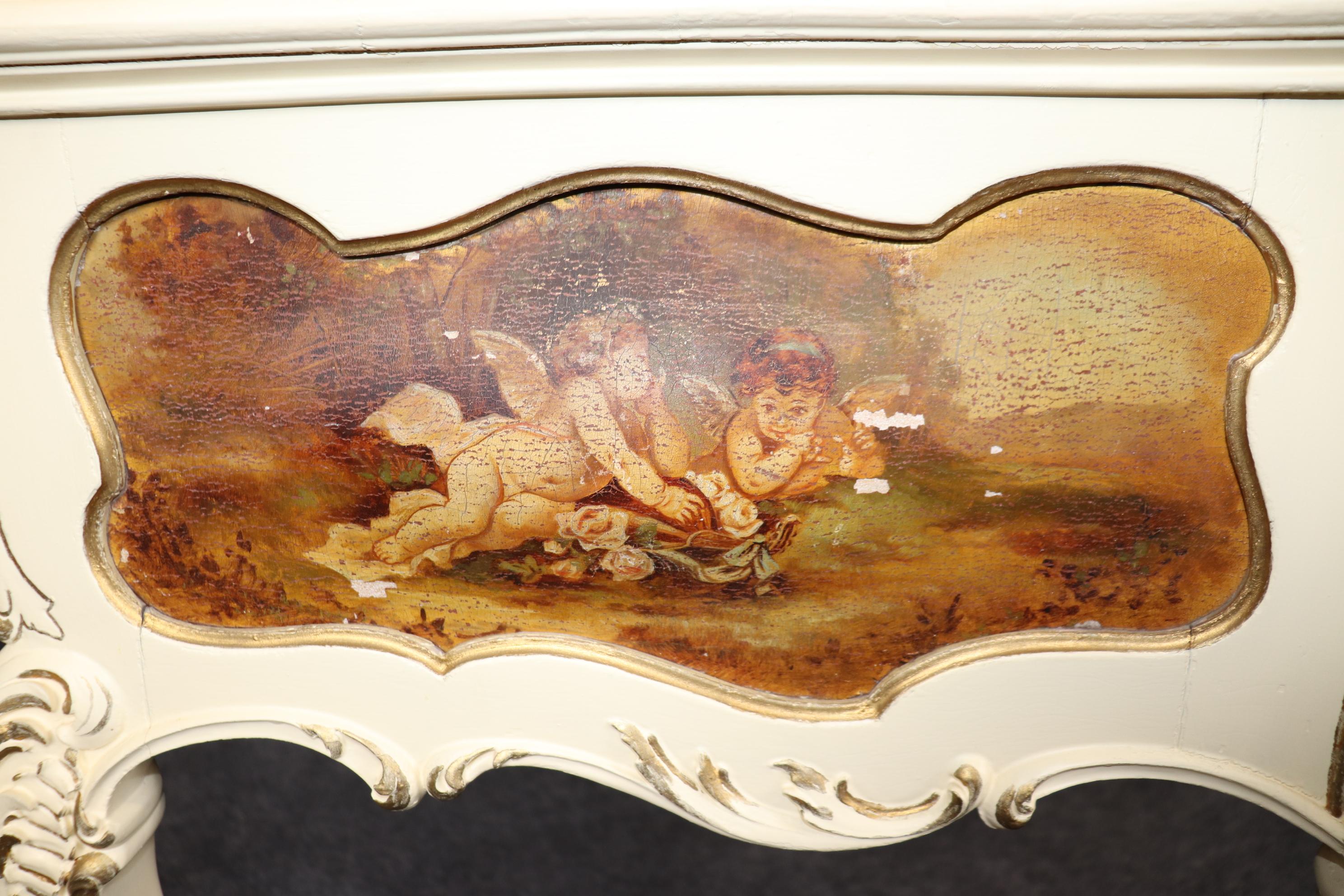 Coiffeuse française de style transition Louis XV Art nouveau décorée de figures figuratives pour femmes en vente 4