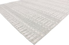 New Transitional Gray Area Rug with Scandinavian Modern Swedish Style