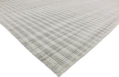 New Transitional Gray Area Rug with Swedish Gustavian Style, Texture Area Rug