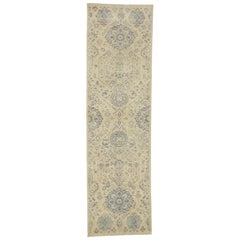 New Transitional Hallway Runner with Romantic Chinoiserie Chic Style 