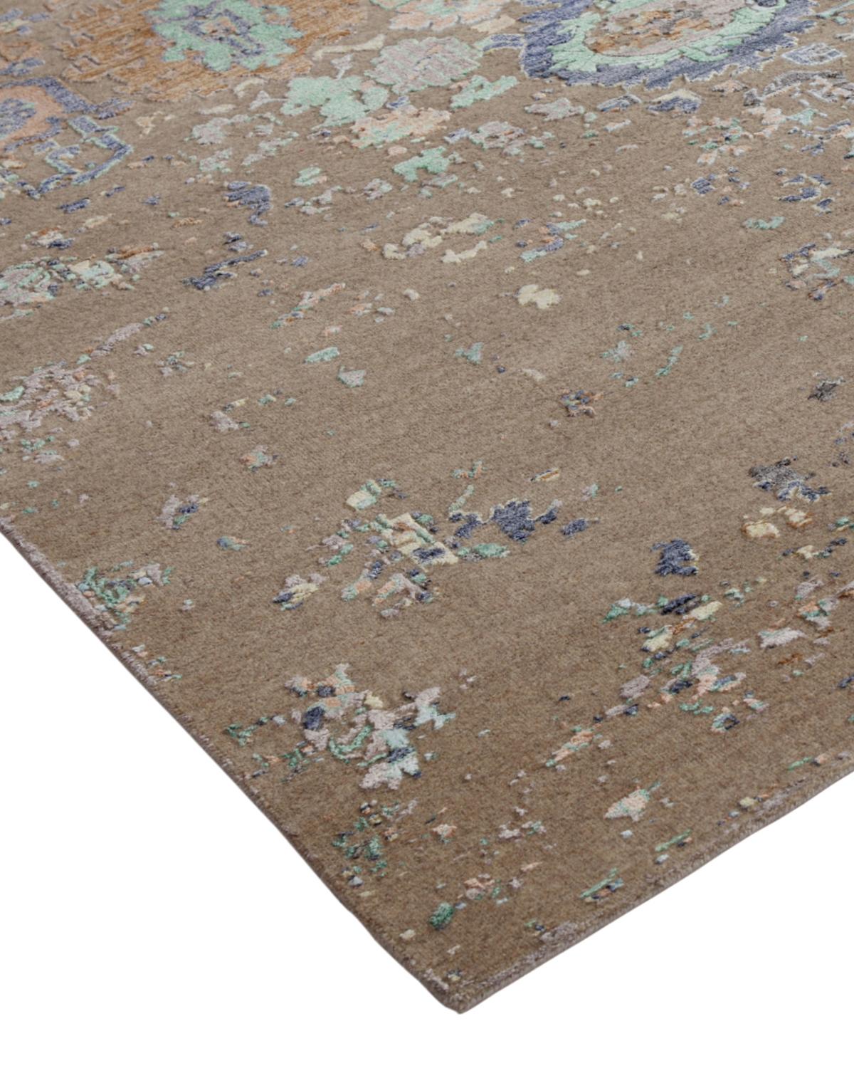 Color: Beige - Made In: India. 60% Wool, 30% Viscose, 10% Cotton. Fresh, spirited, and above all, luxurious, the rugs of the Modern collection can invigorate a traditional room as gracefully as they can ground a more contemporary space. Regardless