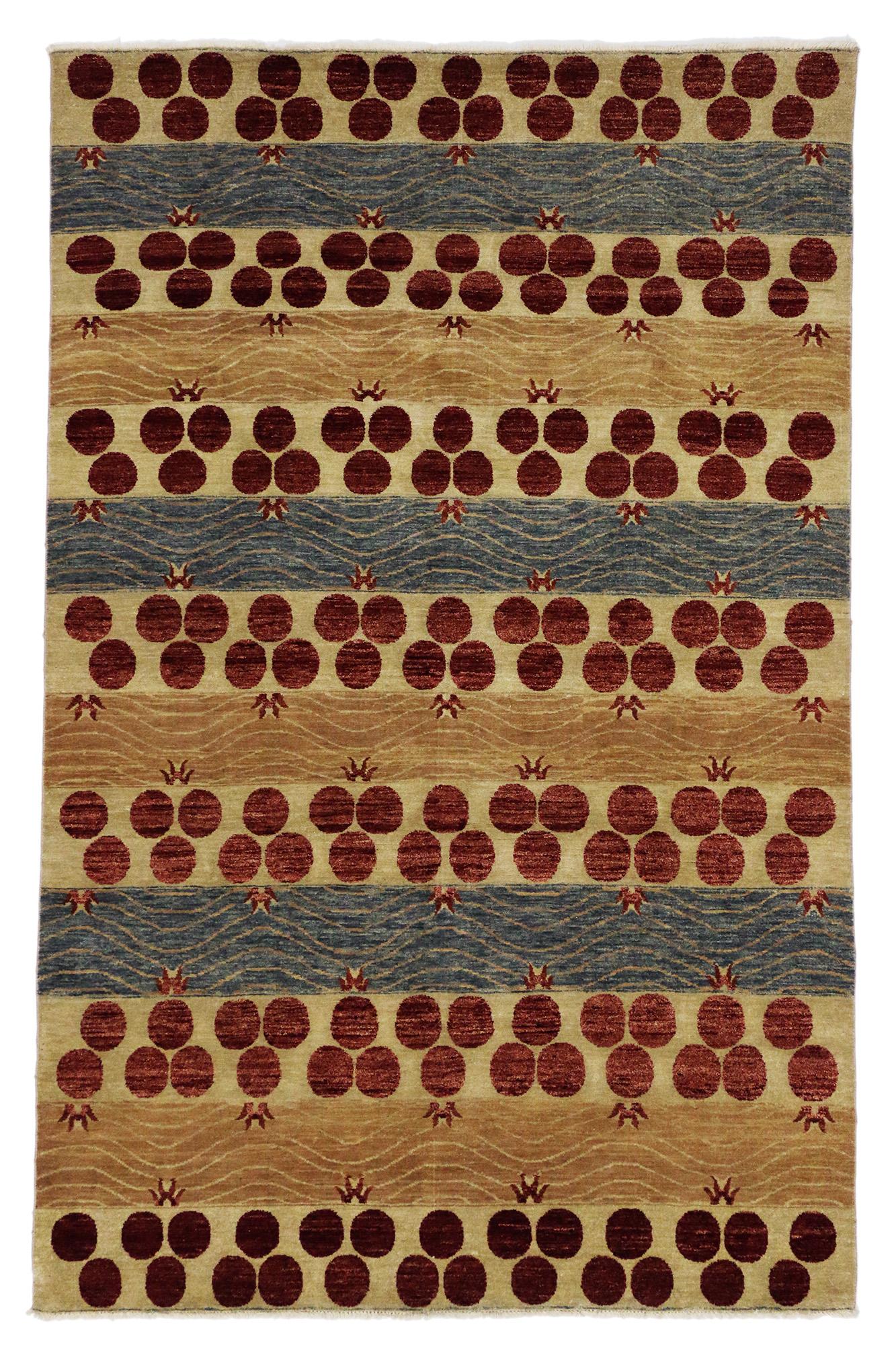 Transitional Indian Area Rug, Contemporary Elegance Meets Art Deco Style In New Condition For Sale In Dallas, TX