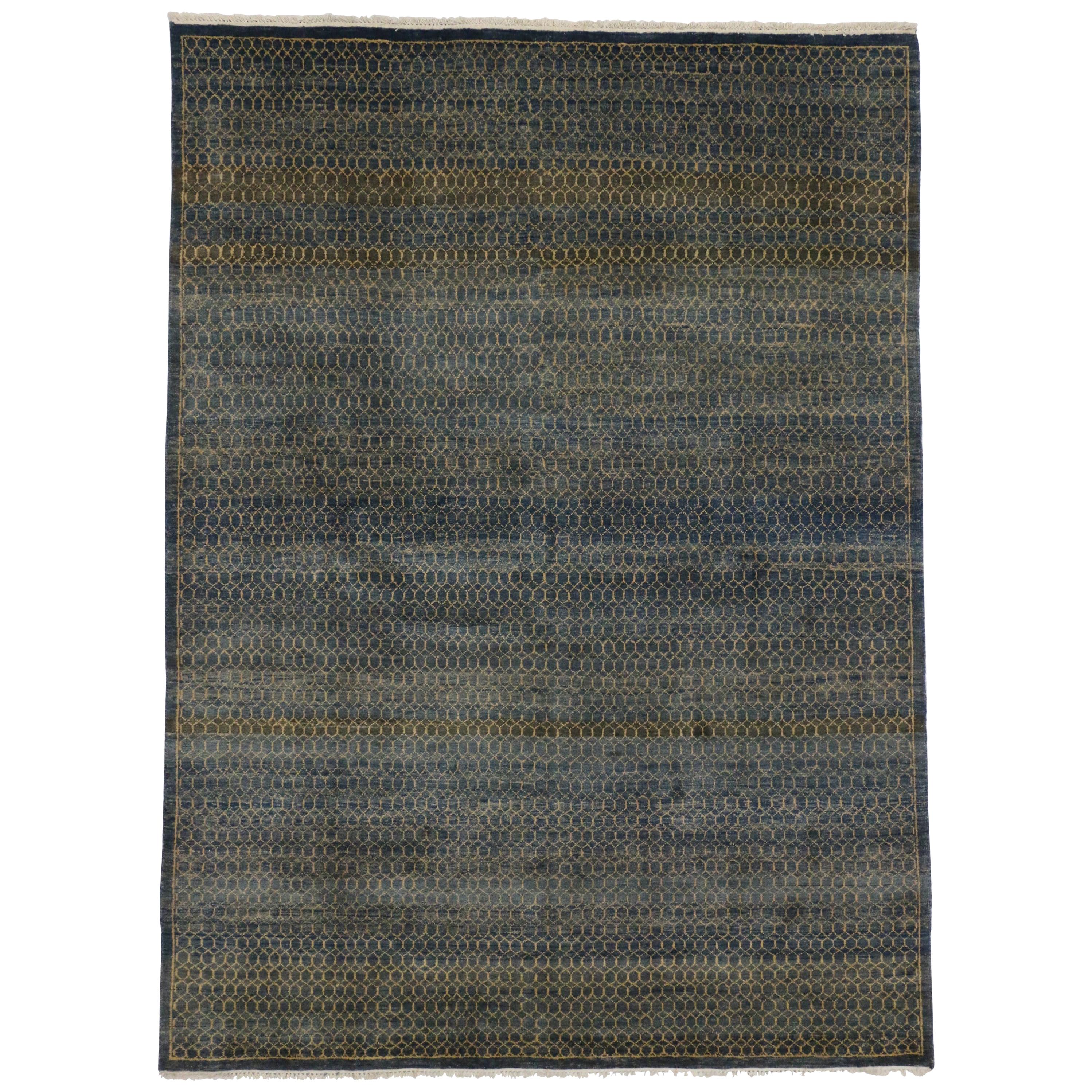 New Indian Rug with Modern Transitional Style For Sale at 1stDibs ...