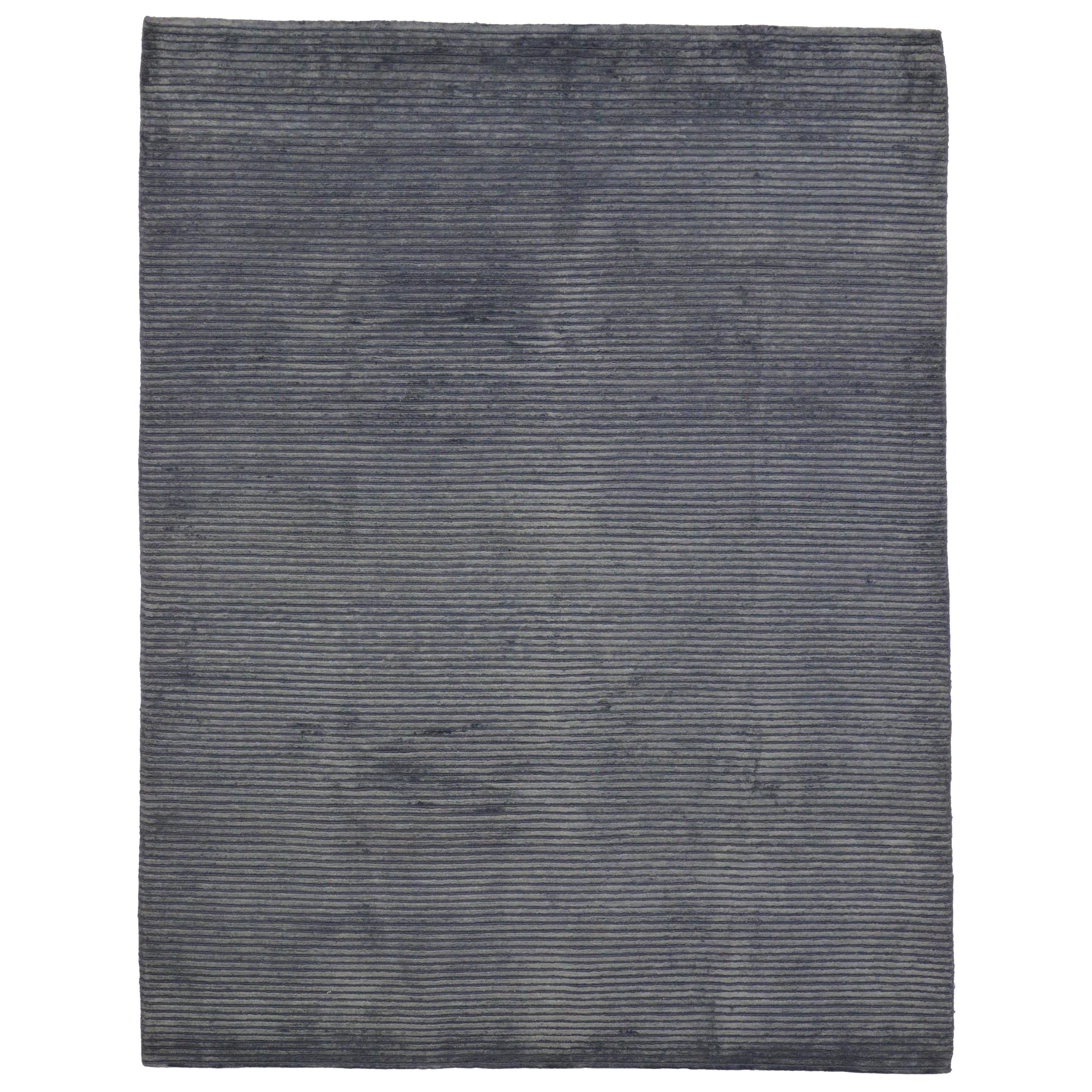 Transitional Indian Area Rug with Modern Style For Sale