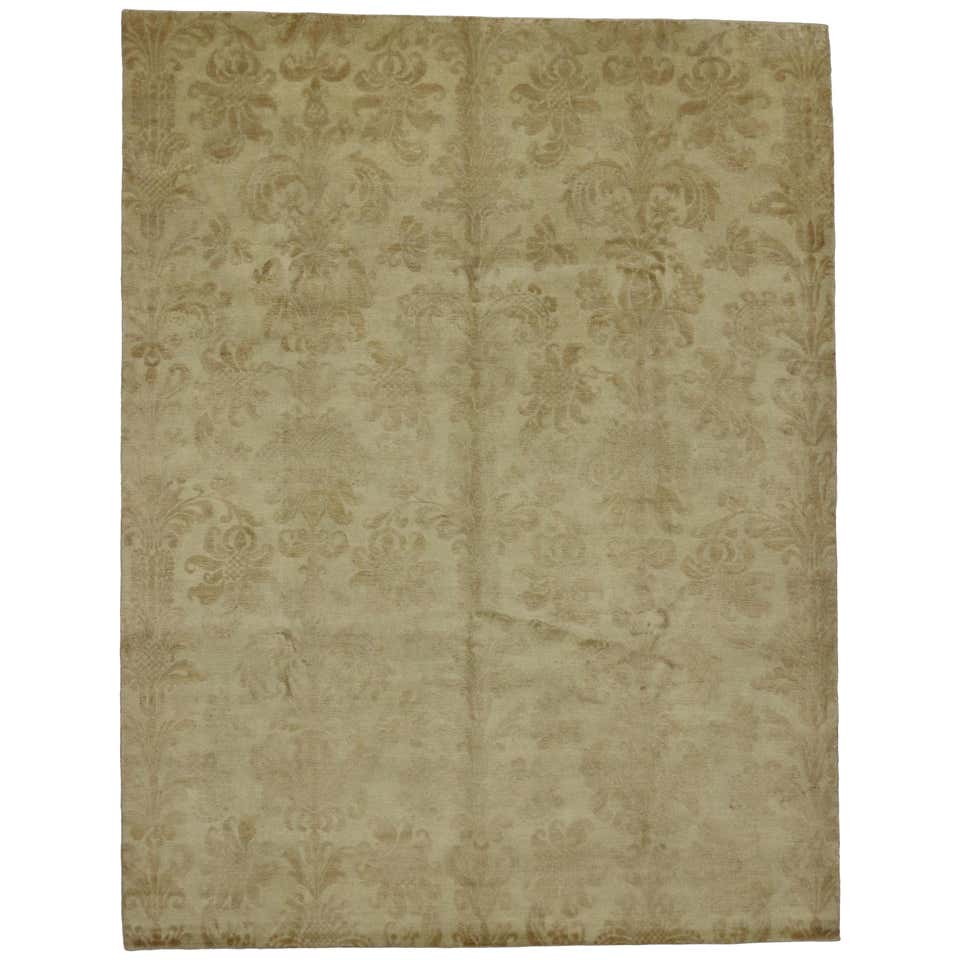 Vintage French Aubusson Style Rug with French Rococo Georgian Style at ...