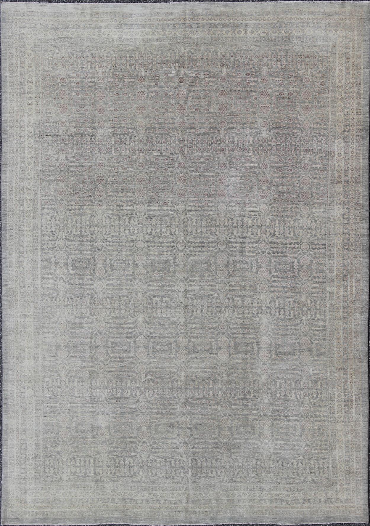 Transitional Khotan Pomegranate Design Rug by Keivan Woven Arts