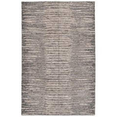 Alfombra de plata india moderna de transición