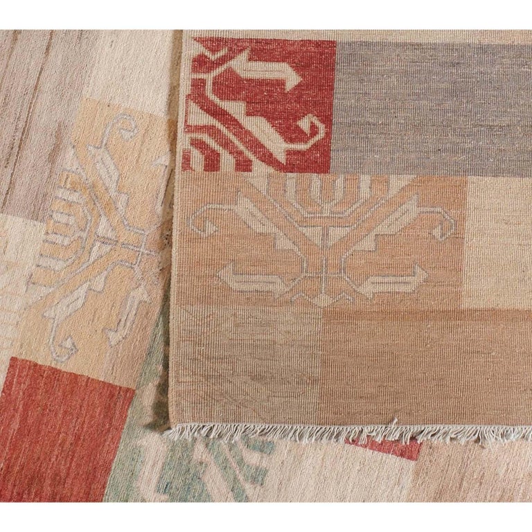 Color Pakistani Rug Transitional Multi-Color Pakistani Rug For Sale at 1stDibs