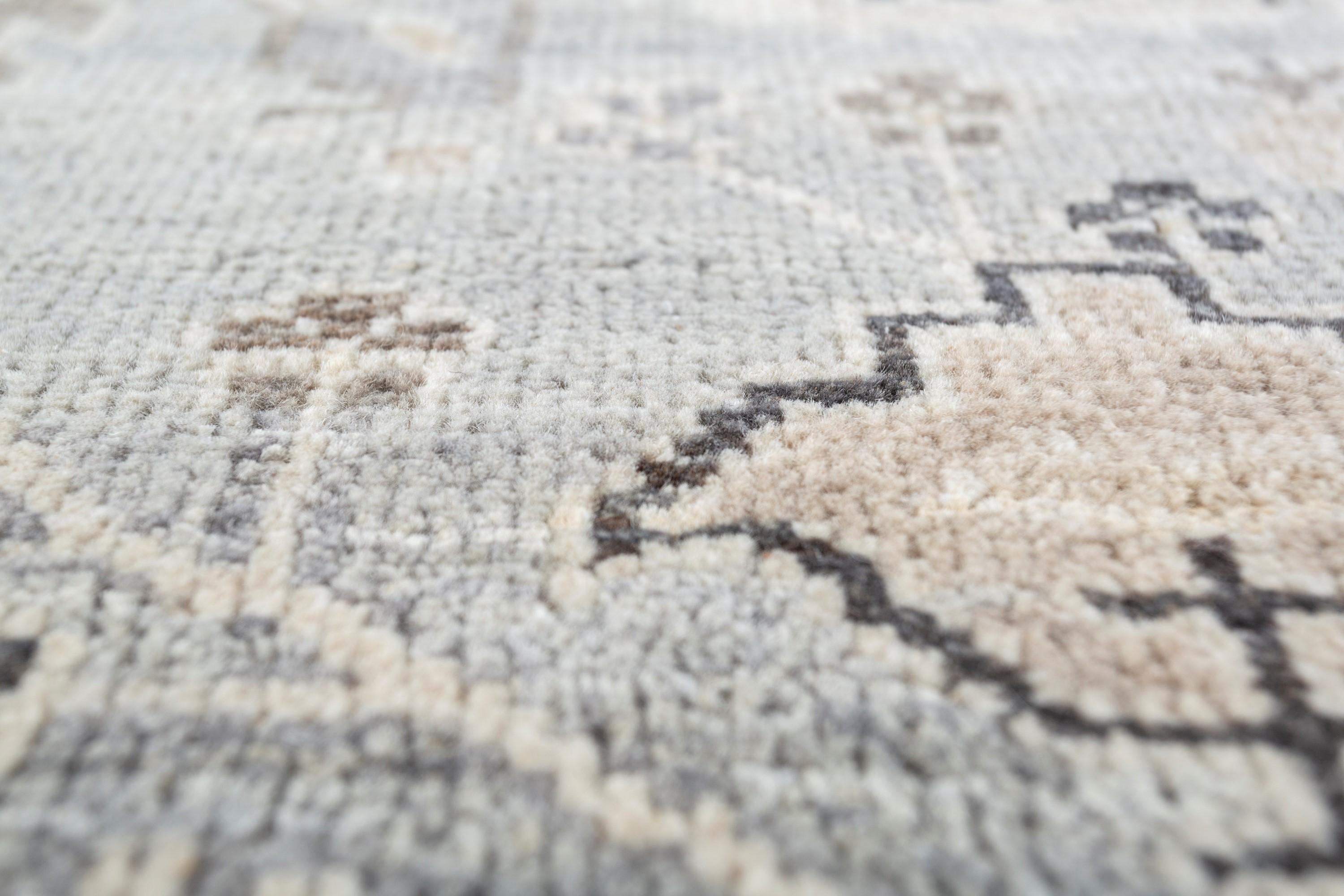 Indien Tapis transitionnel noué à la main Nickel Whispers 180X270 cm en vente