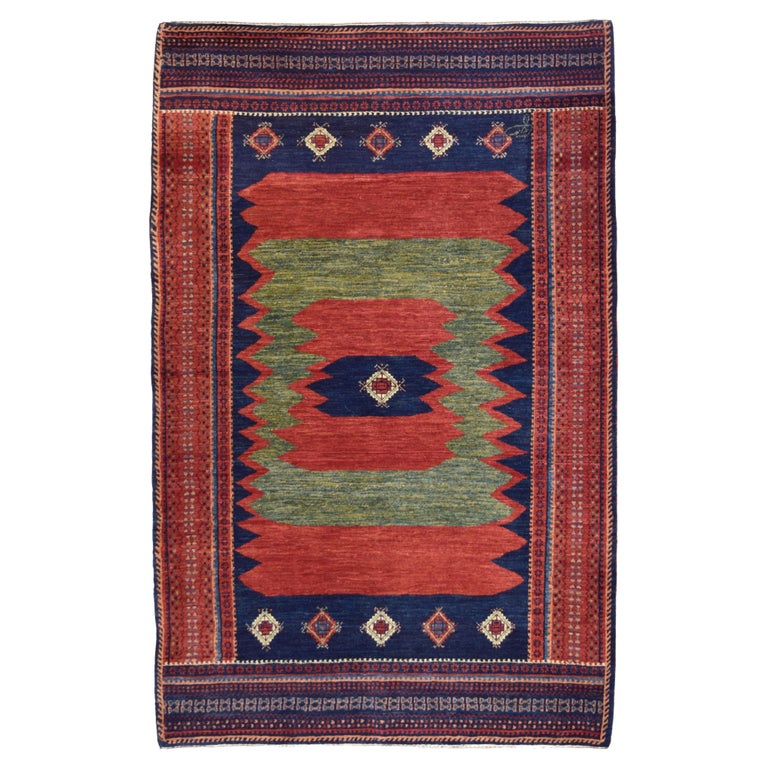 Transitional Persian Qashqai Tribal Rug For Sale at 1stDibs