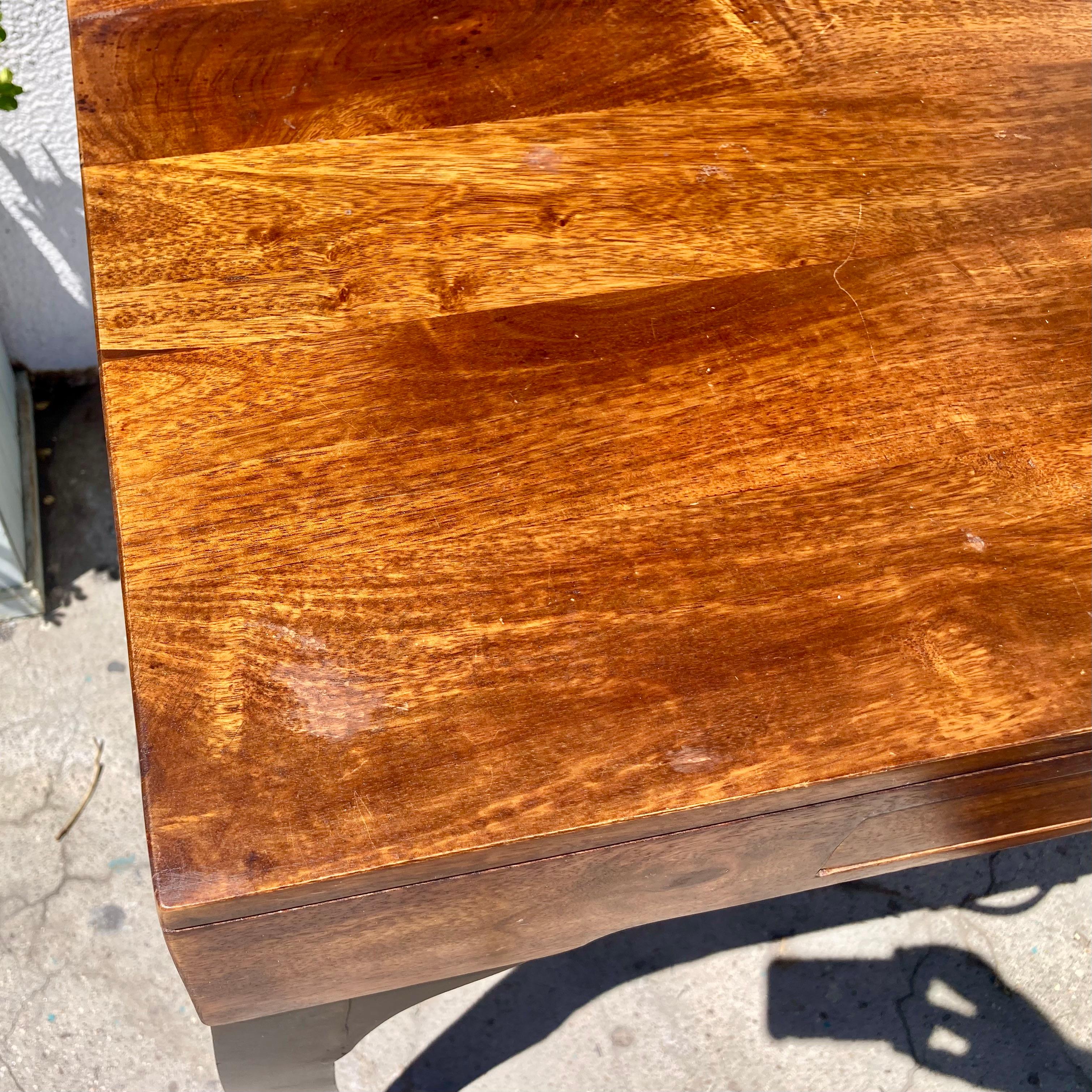 Wood Transitional Petit Desk With French Influences For Sale
