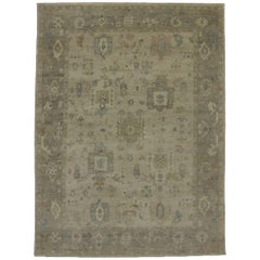 Transitional Rug with Oushak Design