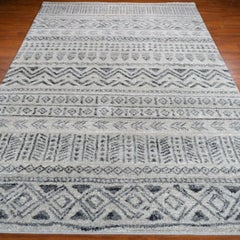 Transitional Turkish Tangier Moroccan Geometric Area Rug 5x8