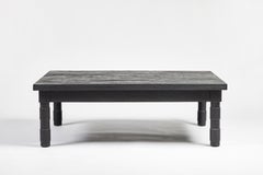 Transitional Turned Leg Coffee Table by Martin and Brockett Ebony on Oak