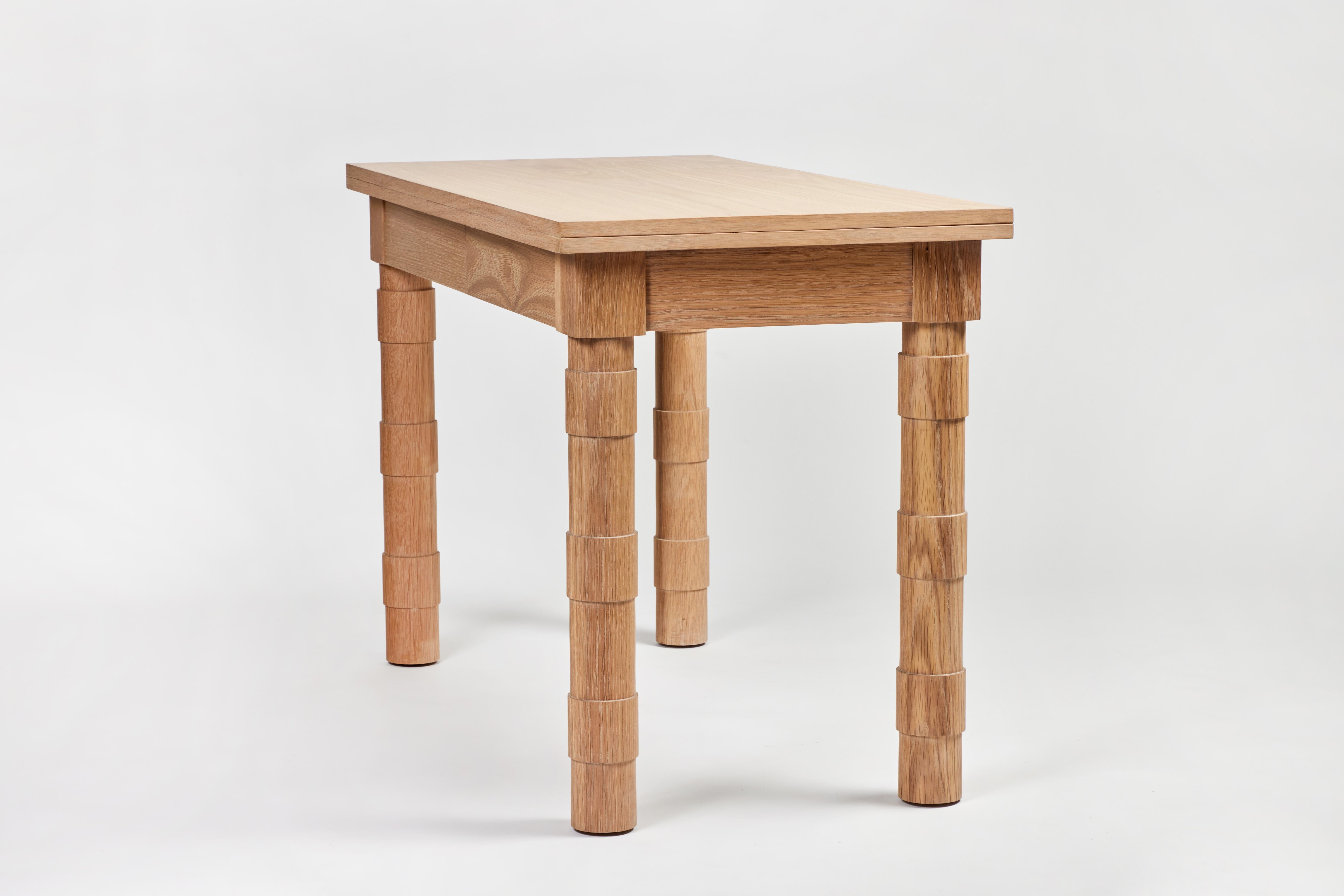 writing desk with turned legs