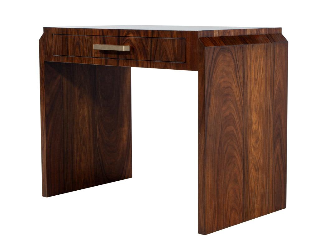 Transitional Walnut Vanity Console Table In Excellent Condition For Sale In North York, ON