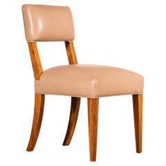 Transitional Wood Dining Chair in Leather or COM/COL from Costantini, Neto