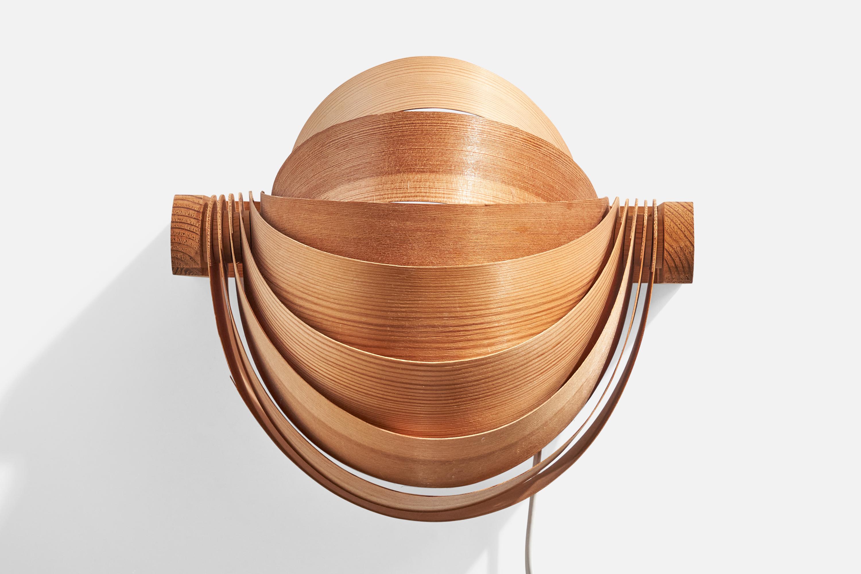 Translandia, Wall Lights, Pine, Denmark, 1970s For Sale 2