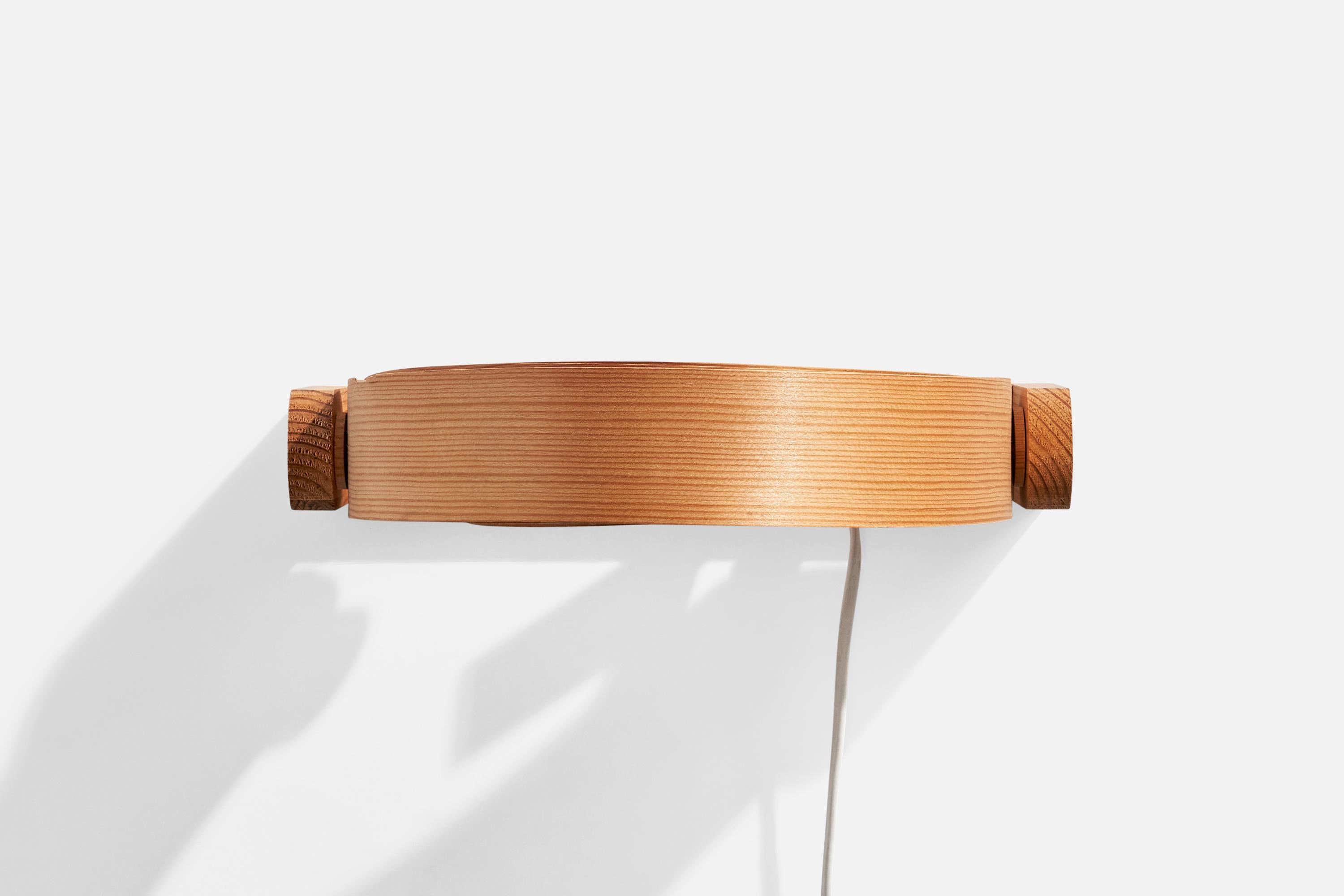 Translandia, Wall Lights, Pine, Denmark, 1970s For Sale 3