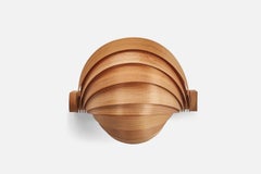 Translandia, Wall Lights, Pine, Moulded Pine Veneer, Denmark, 1970s