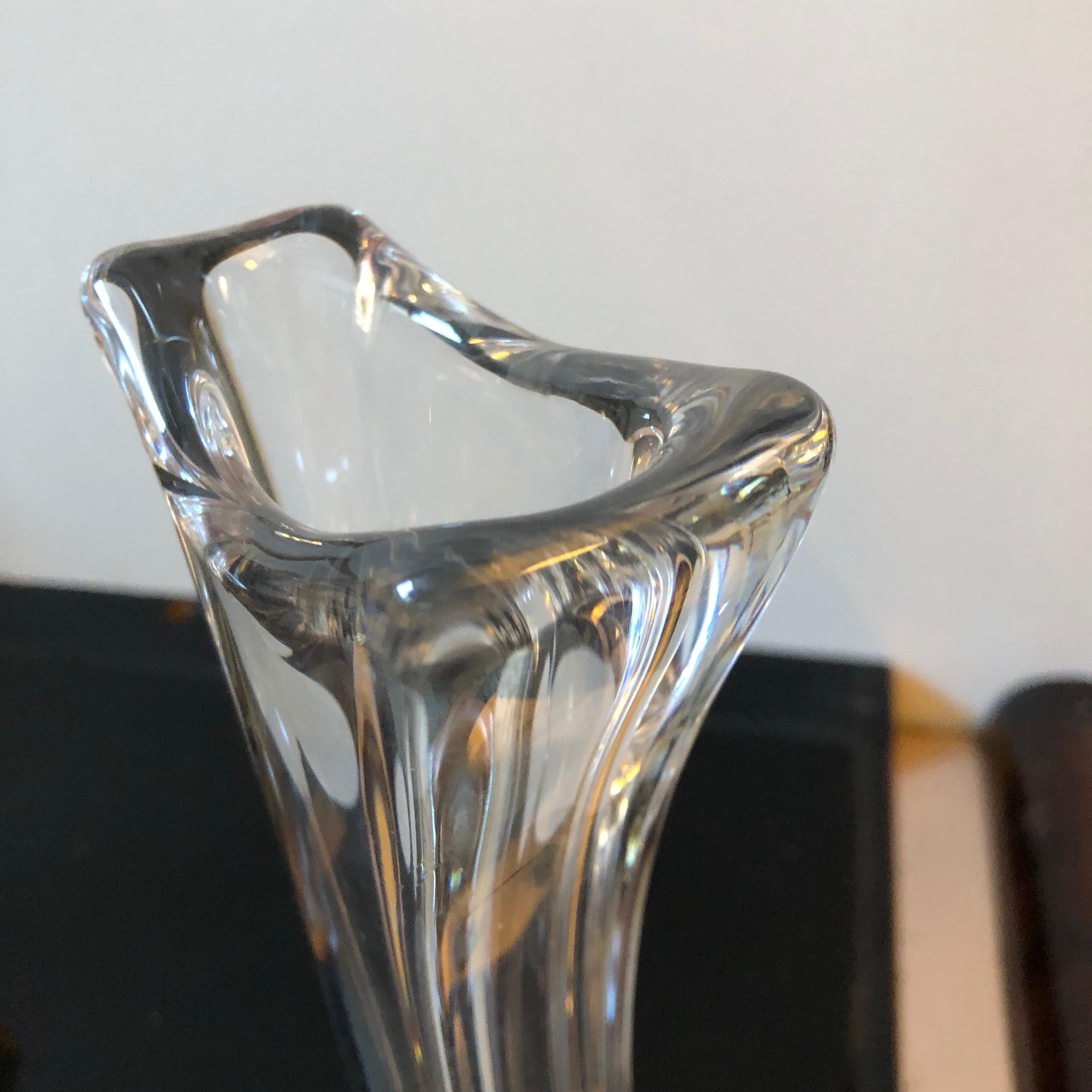 Translucent Crystal Vase by Daum, circa 1970 4