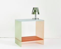 Translucent Hand-Dyed Acrylic Tone Nightstand by Sohyun Yun, Customizable Colors