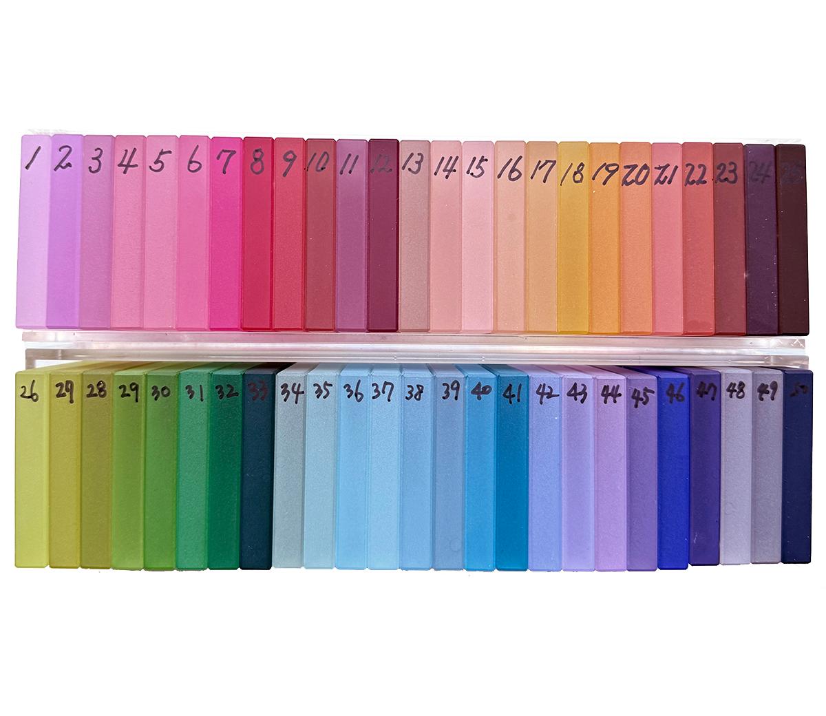 Translucent Hand-Dyed Acrylic Tone Nightstand by Sohyun Yun, Customizable Colors In New Condition For Sale In Brooklyn, NY