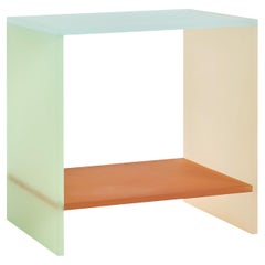 Translucent Hand-Dyed Acrylic Tone Nightstand by Sohyun Yun, Customizable Colors