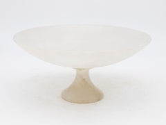 Translucent Neoclassical Alabaster Compote, Italian Early 20th Century