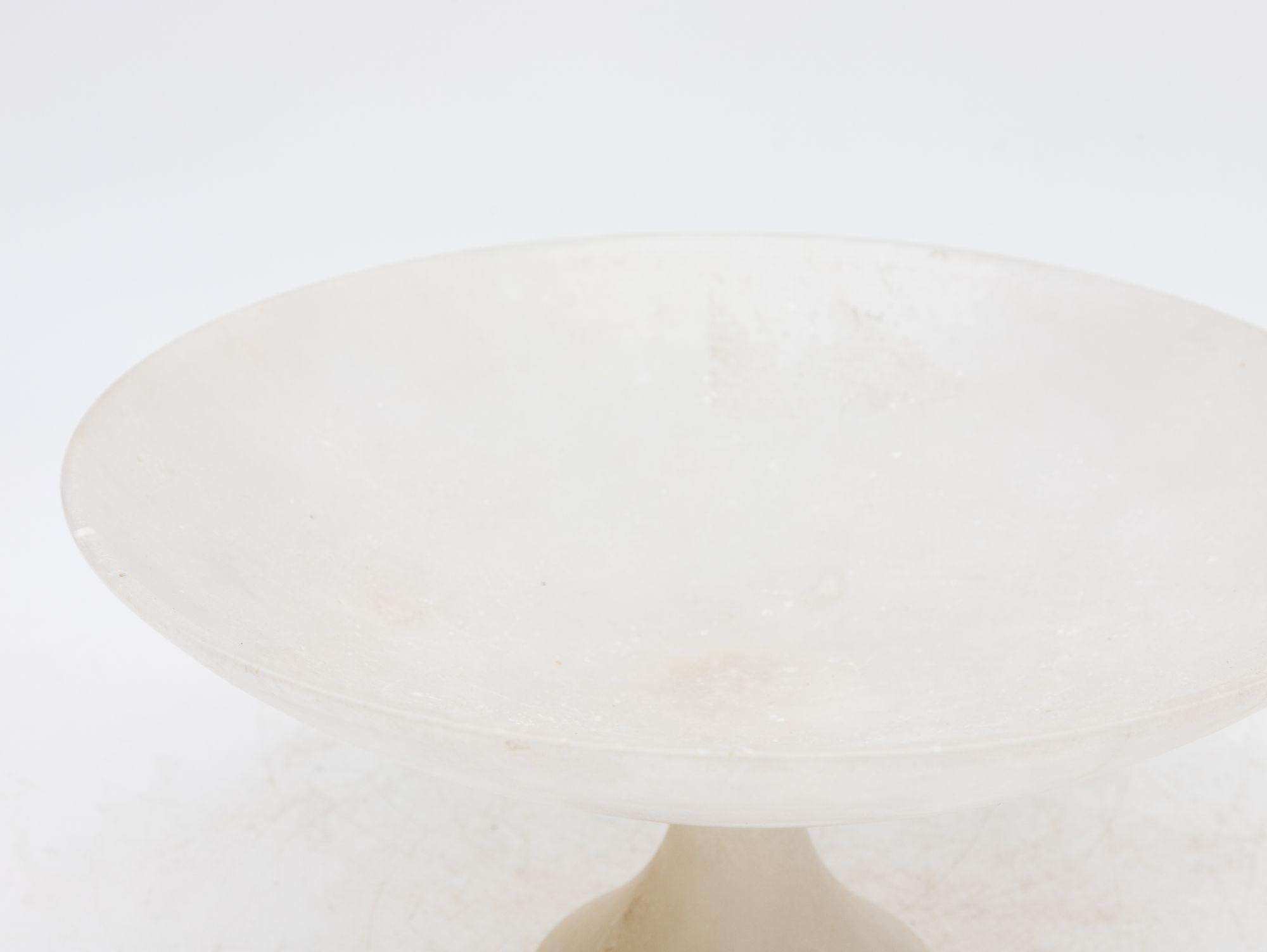 Translucent Neoclassical Alabaster Compote, Italian Early 20th Century For Sale 2