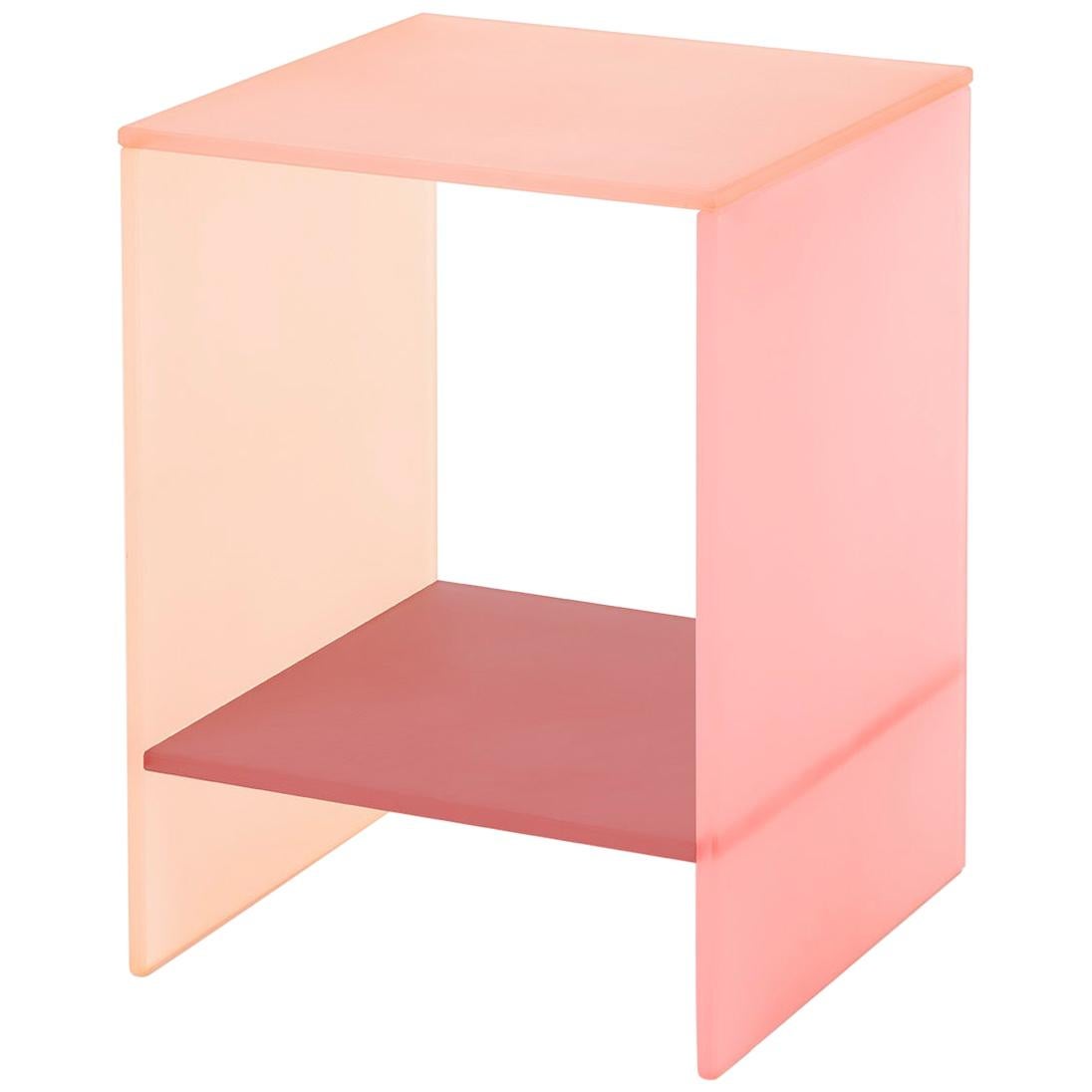 Translucent Pastel Hand-Dyed Acrylic Tone Table by Sohyun Yun, Pink Tone