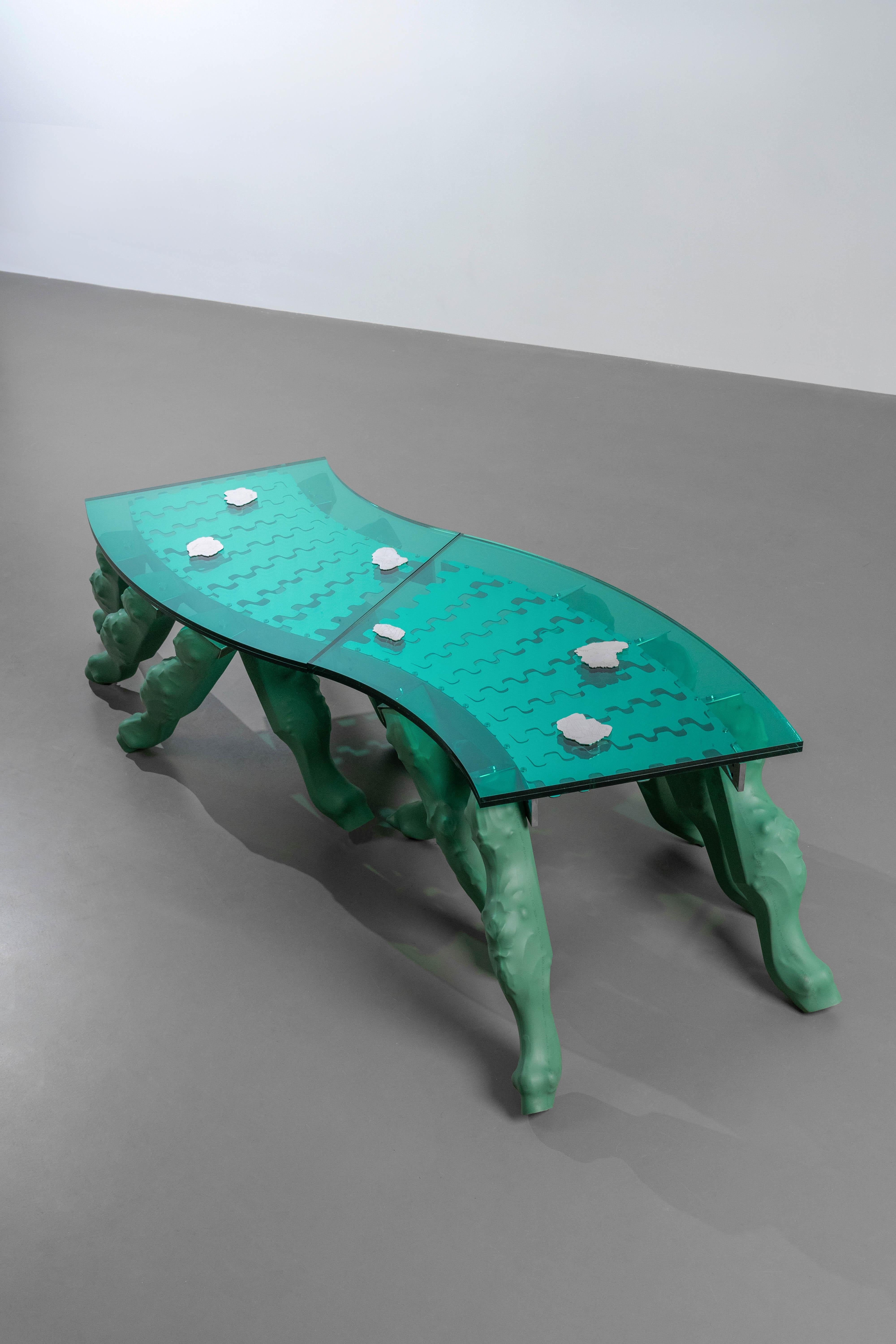 XXIe siècle et contemporain Transmission - Table basse de la mine humaine par Cometabolism Studio en vente