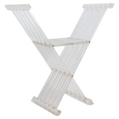 "Transparence" collection By David Lange "Dagobert" Curule seat - 1970s