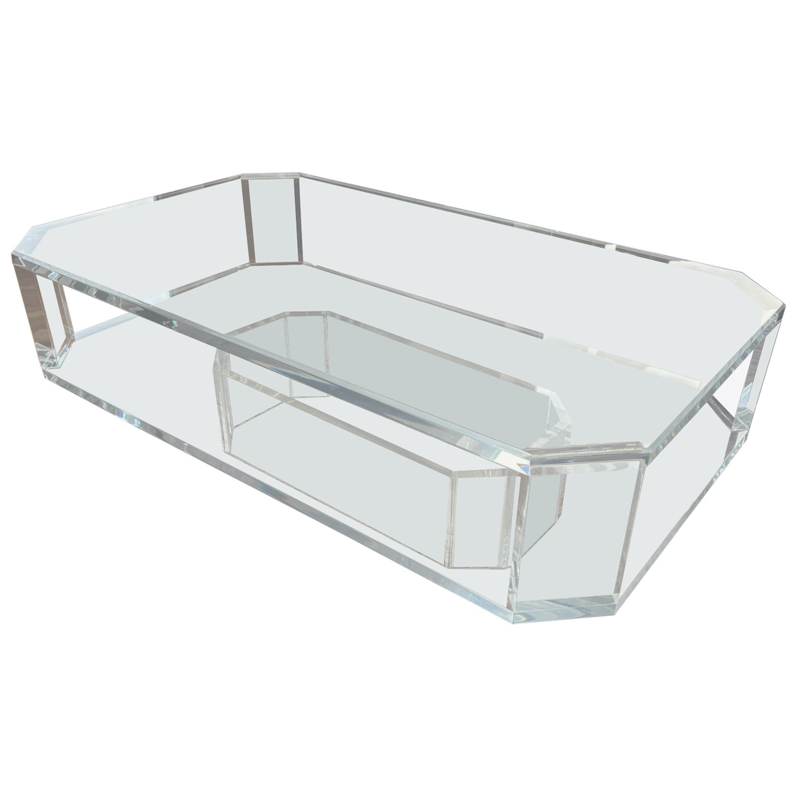 Transparent Acrylic Glass Coffee Table